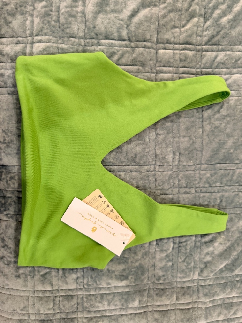 Spiritual Gangster Green Crop Tank Top - Size XS - BNWT